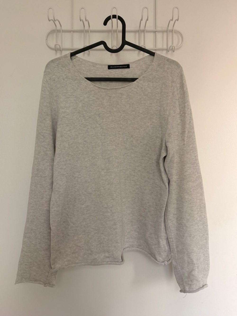 brandy melville heather grey relaxed sweater